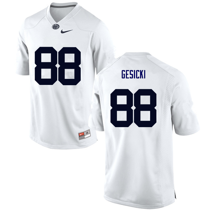 NCAA Nike Men's Penn State Nittany Lions Mike Gesicki #88 College Football Authentic White Stitched Jersey SDU2698DW